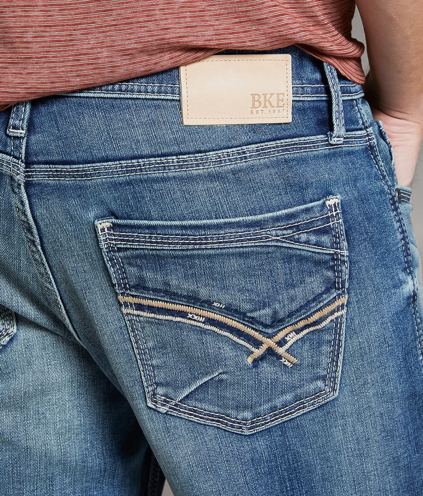 BKE Jake Straight Stretch Jean Hebri Hot