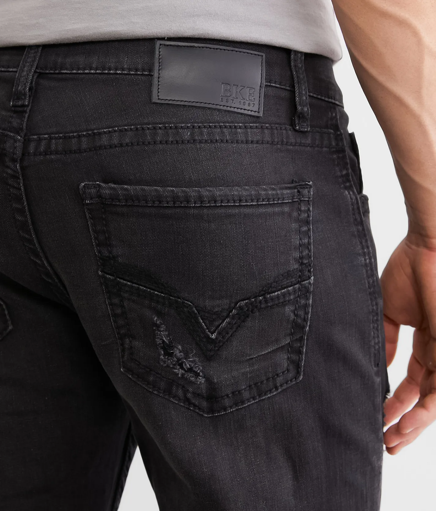 BKE Jake Straight Stretch Jean Washed Black Online