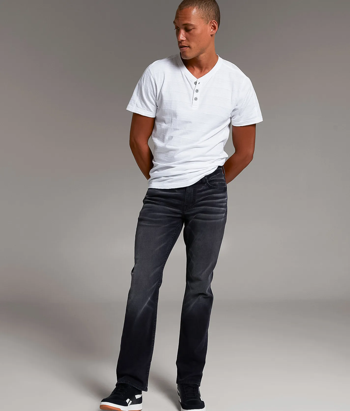 BKE Jake Straight Stretch Jean Black Outlet