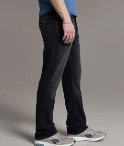 BKE Jake Straight Stretch Jean Washed Black New