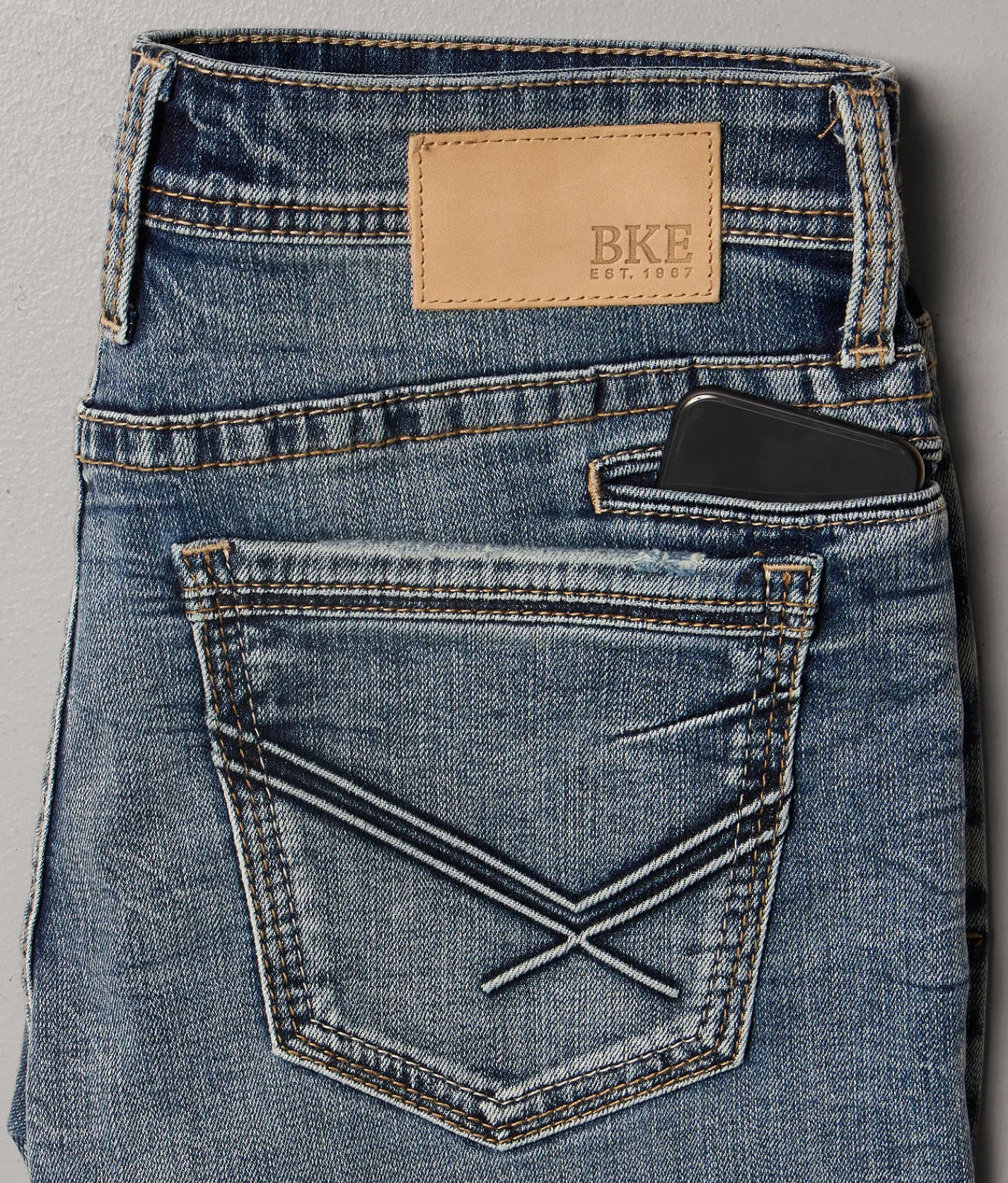 BKE Jake Straight Stretch Jean Fresca Hot