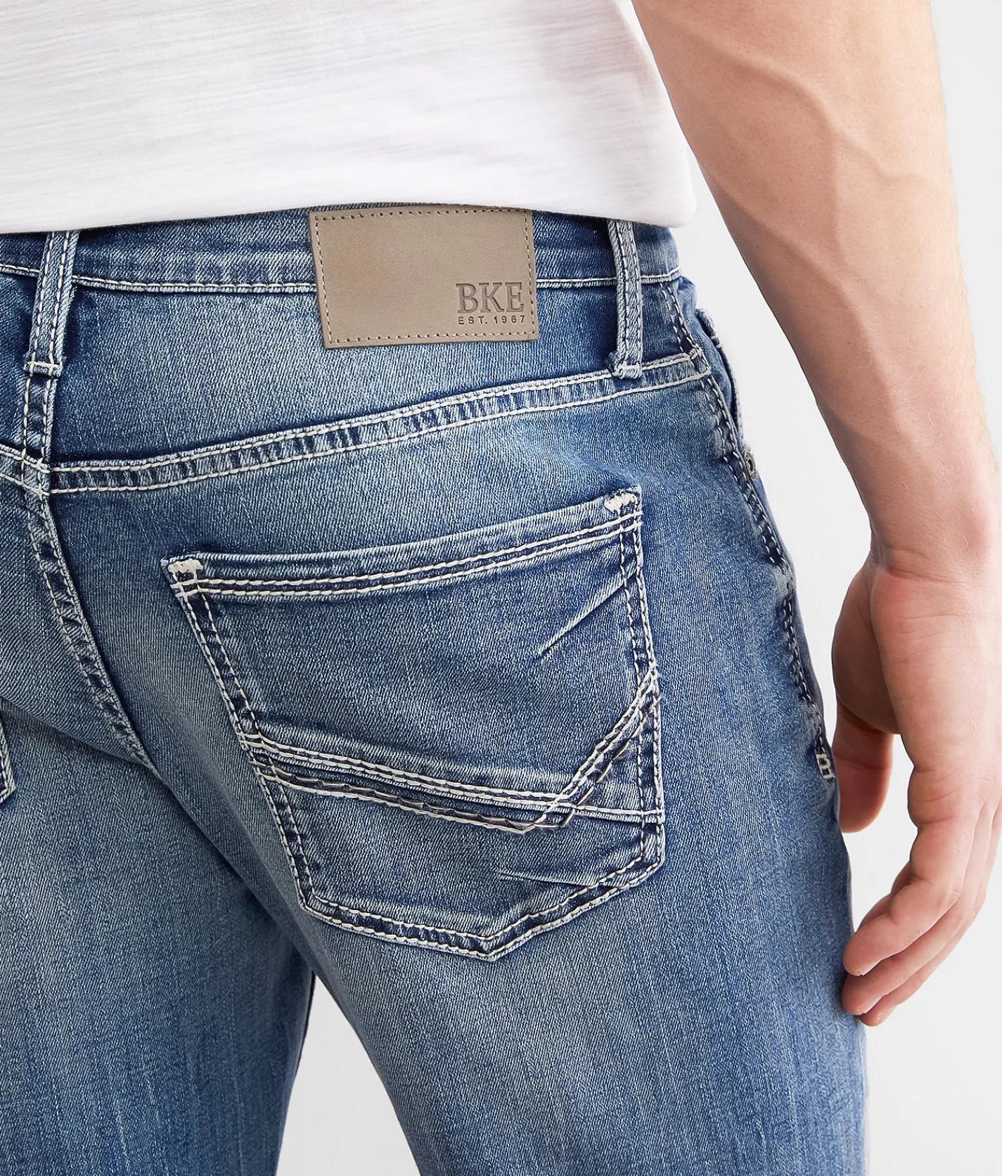 BKE Jake Straight Stretch Jean Falafel Hot