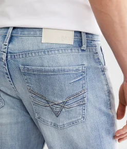 Bottoms|Bke Jeans | BKE Jake Straight Stretch Jean Silver