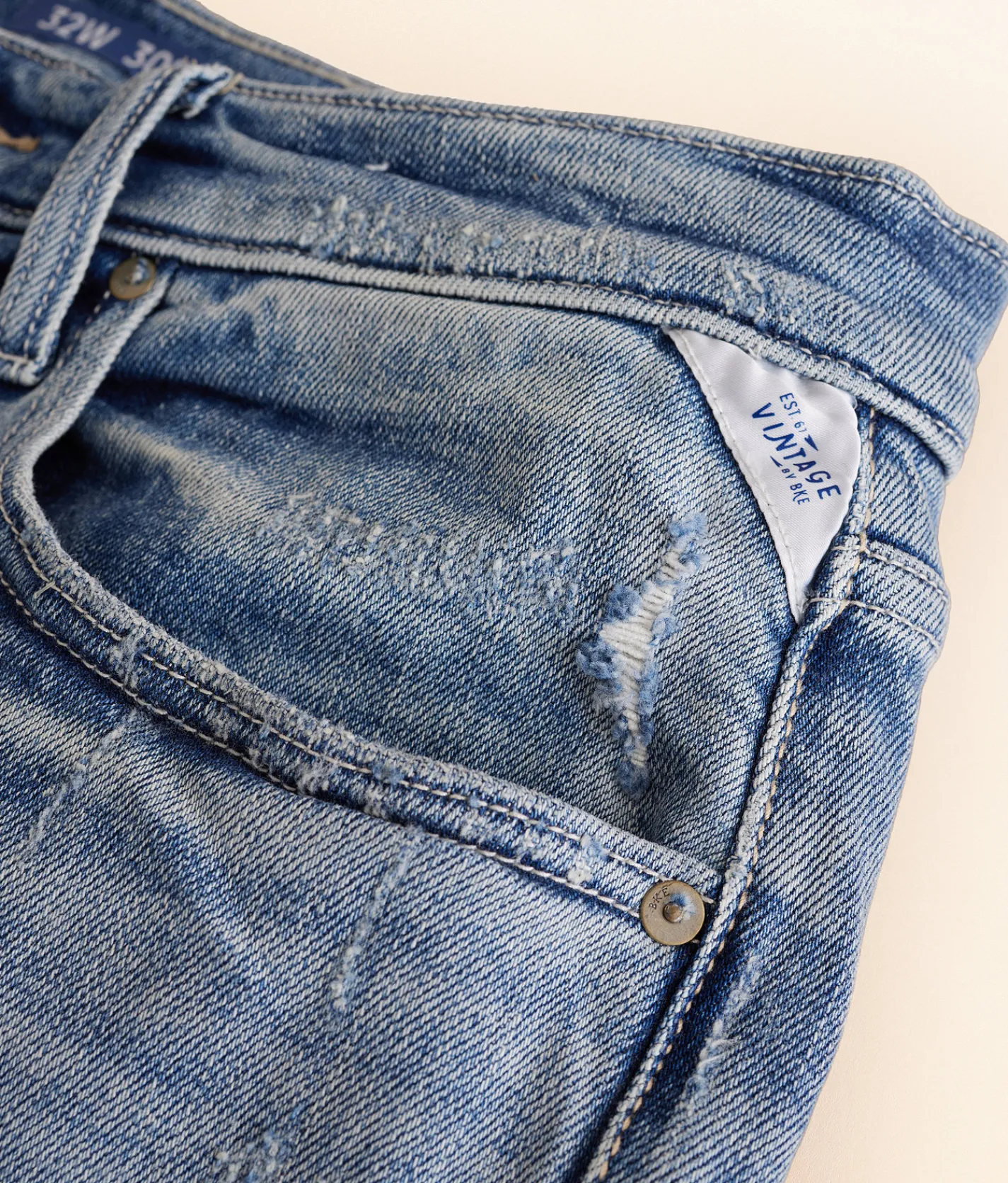 Bottoms|Jeans | BKE Vintage Jake Straight Stretch Jean Wash 002