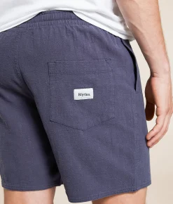 Bottoms|Shorts | Rhythm Jam Linen Short Navy