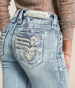 Jeans|Bottoms | Rock Revival Janit Mid-Rise Boot Stretch Jean Janit MB204