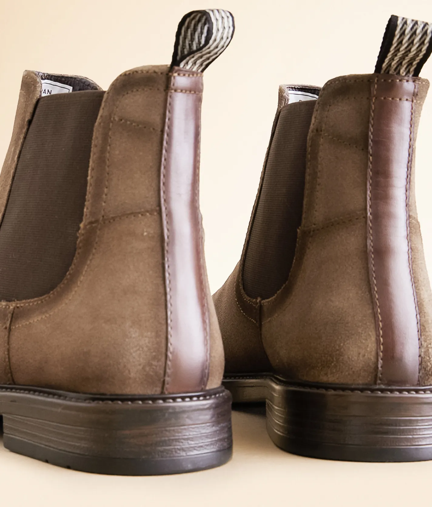 Roan by Bed Stu Jardeen Leather Chelsea Boot Taupe MPD Clearance