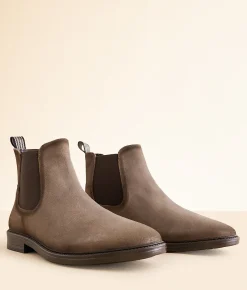 Roan by Bed Stu Jardeen Leather Chelsea Boot Taupe MPD Clearance