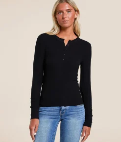 White Crow Jasmine Henley Black Best