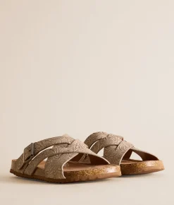 Shoes | Very G Jayda Tooled Sandal Light Taupe