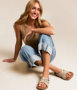 Shoes | Very G Jayda Tooled Sandal Light Taupe