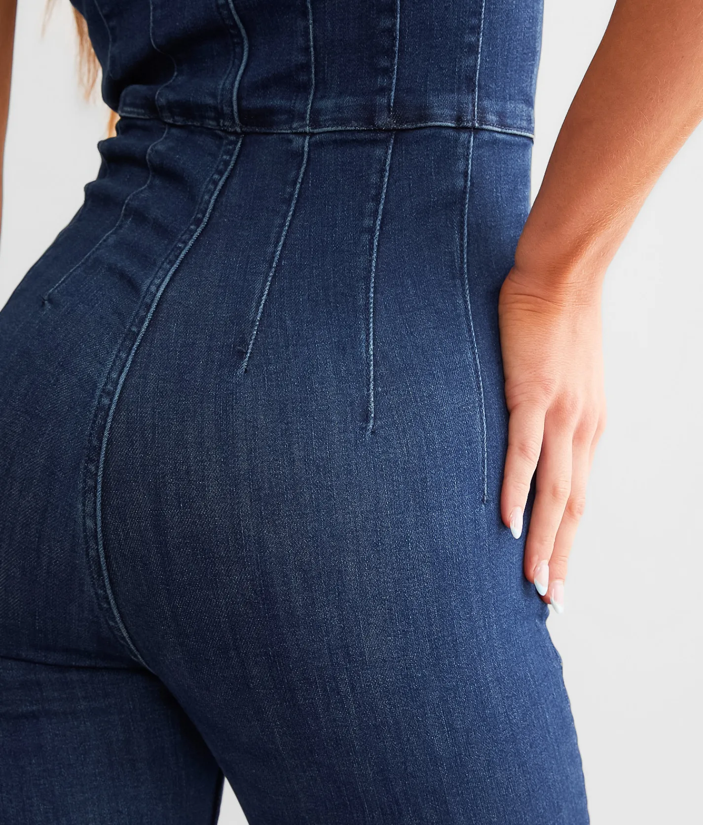 Rompers & Jumpsuits | Free People Jayde Denim Flared Jumpsuit Whimsy