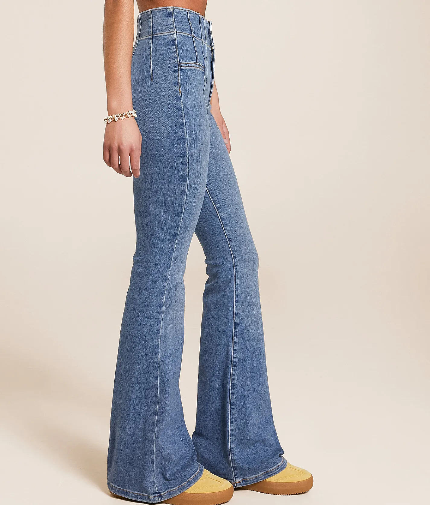 Jeans | Free People Jayde Flare Stretch Jean Sunburst Blue