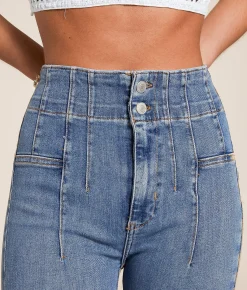 Jeans | Free People Jayde Flare Stretch Jean Sunburst Blue