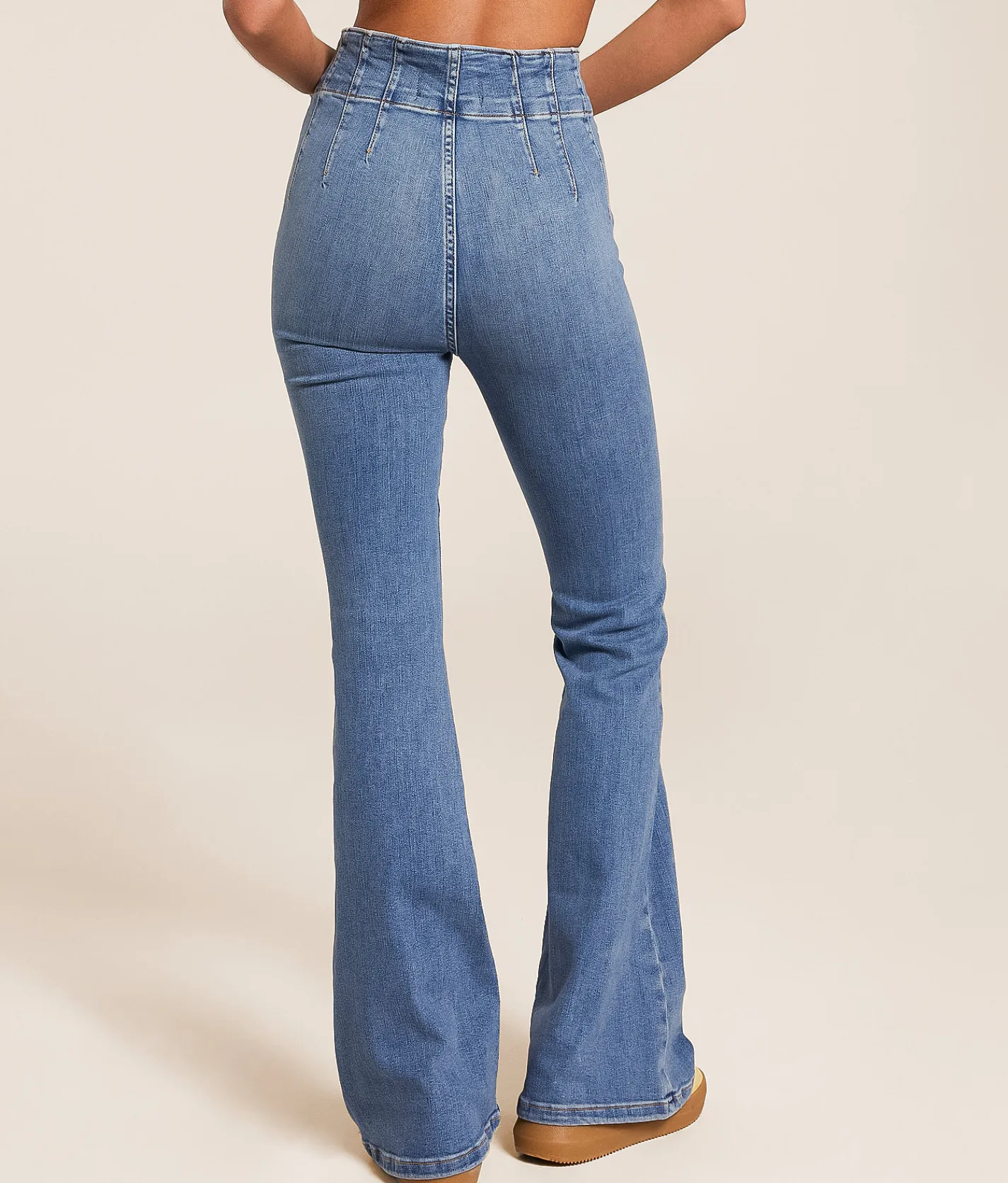 Jeans | Free People Jayde Flare Stretch Jean Sunburst Blue