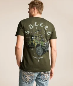 Tops | Sullen Jeepin' N Reapin' T-Shirt Deep Depths