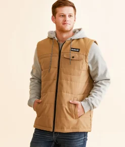 Hurley Jenkins Canvas Hooded Jacket Black Outlet