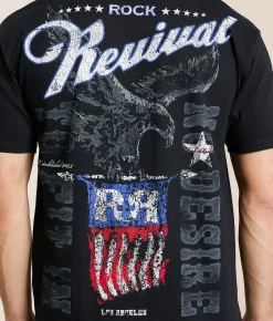 Rock Revival Jeremiah T-Shirt Black Outlet