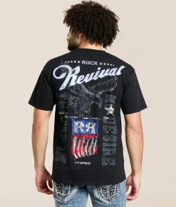 Rock Revival Jeremiah T-Shirt Black Outlet