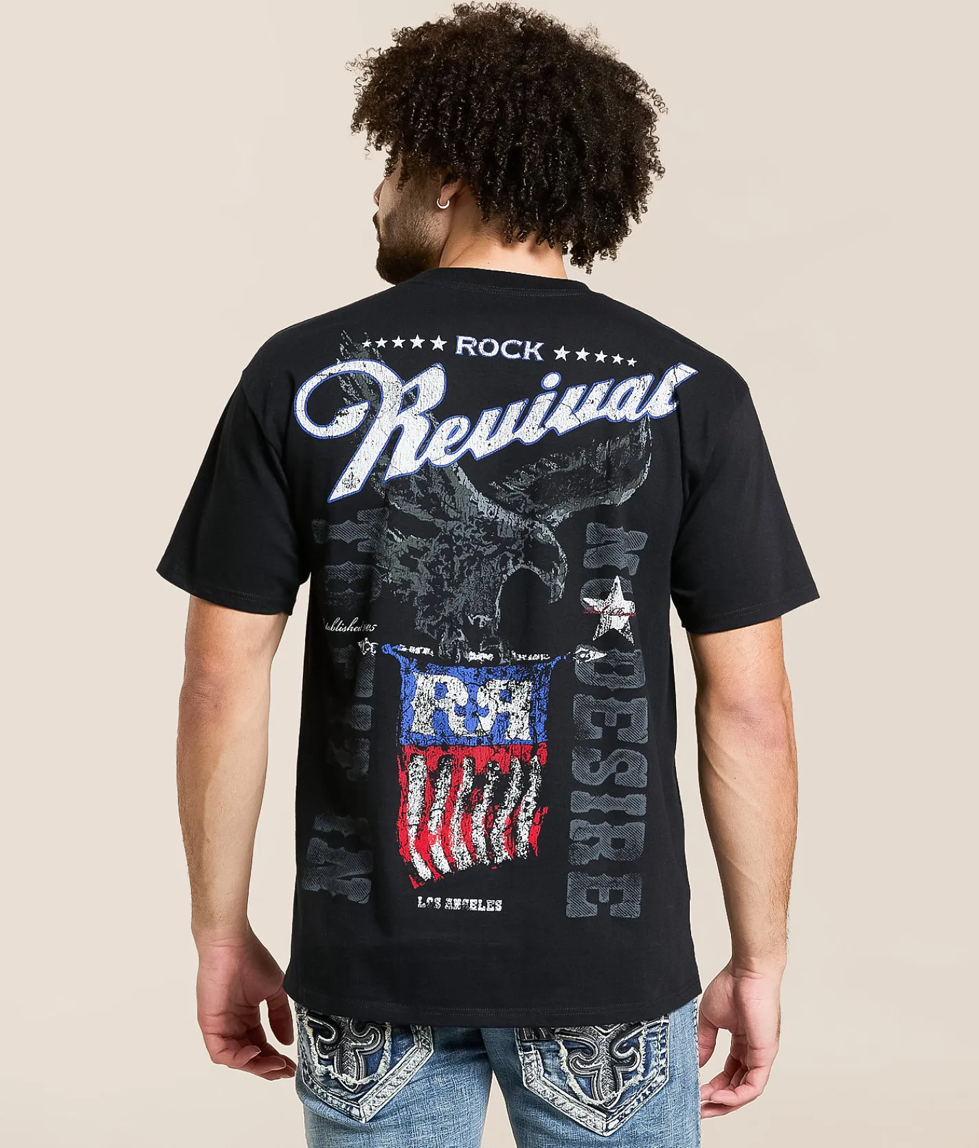 Rock Revival Jeremiah T-Shirt Black Outlet