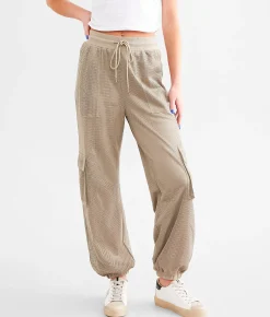 Bottoms | Gilded Intent Jersey Net Cargo Jogger Olive