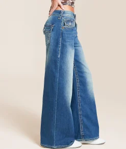 True Religion Jessie Baggy Stretch Jean Blue Radiance 2 Discount