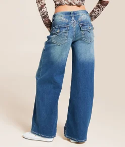 True Religion Jessie Baggy Stretch Jean Blue Radiance 2 Discount