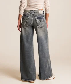 True Religion Jessie Super Baggy Stretch Jean Ice Veil Outlet