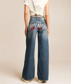 True Religion Jessi Super Baggy Jean Ocean Voyage Sale