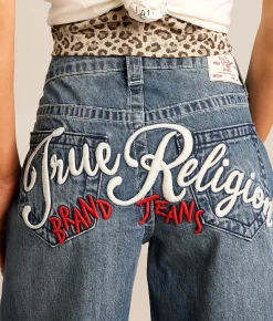 True Religion Jessi Super Baggy Jean Ocean Voyage Sale