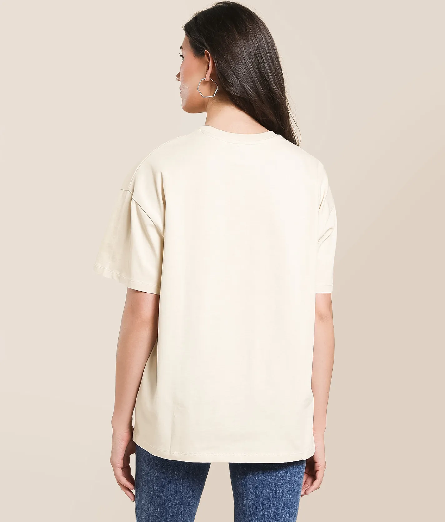 Tops | Modish Rebel Jesus Saves I Spend Oversized T-Shirt Cream