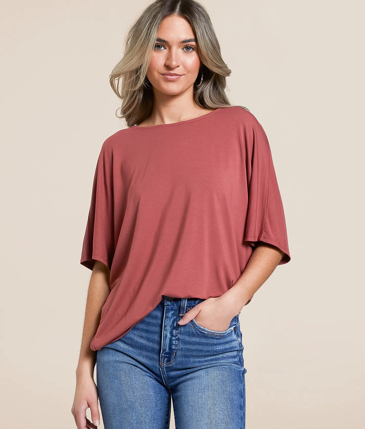 Tops | White Crow Jillian Sleek Dolman Top Apple Butter
