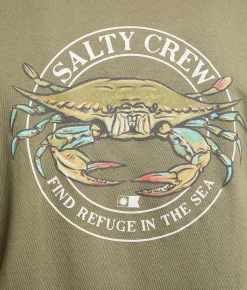 Tops|Graphic T-Shirts | Salty Crew Jimmy T-Shirt Dusty Olive