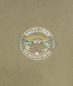 Tops|Graphic T-Shirts | Salty Crew Jimmy T-Shirt Dusty Olive