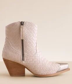 Shoes | Very G Jim Western Ankle Boot Nude