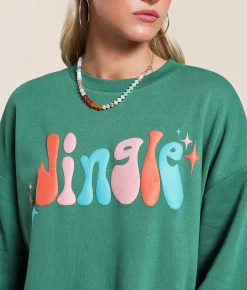 Modish Rebel Jingle All The Way Pullover Green Sale