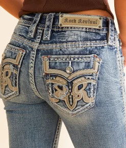 Bottoms | Rock Revival Jiselle Low Rise Boot Stretch Jean Jiselle B226