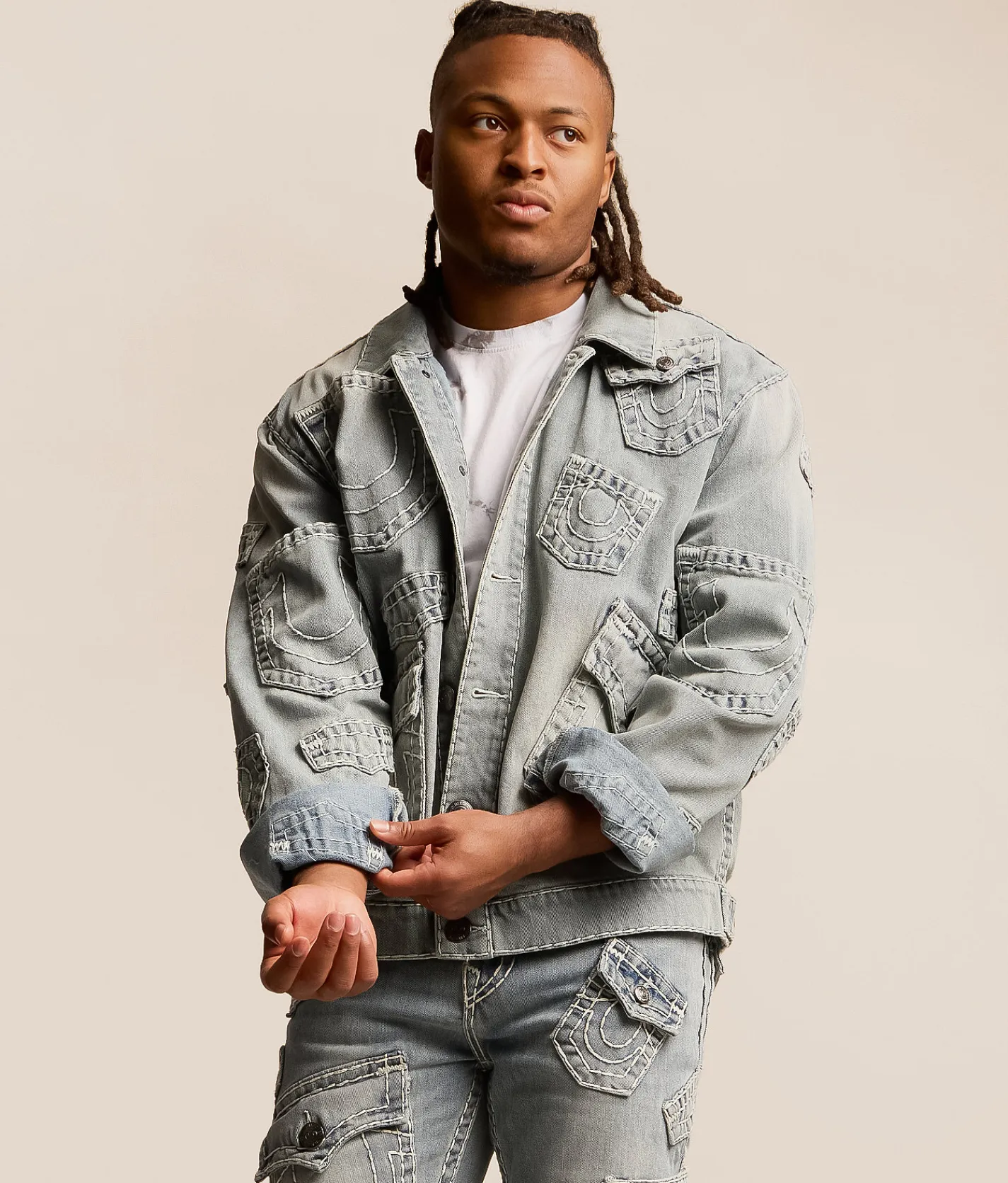 Tops|Coats & Jackets | True Religion JKT Multi Super Denim Jacket Grendal Light Wash