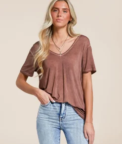 White Crow Joan Sleek Top Whipped Mocha Clearance