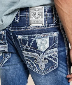 Rock Revival Johnnie Alternative Straight Stretch Jean Johnnie J205 New
