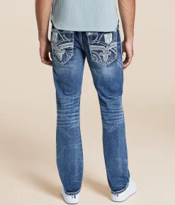 Rock Revival Johnnie Alternative Straight Stretch Jean Johnnie J205 New