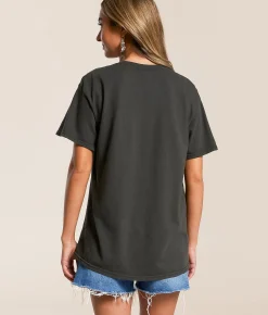 Tops | Merch Traffic Johnny Cash Band T-Shirt Washed Black