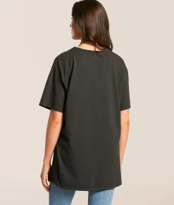 Tops | Merch Traffic Johnny Cash Oversized Band T-Shirt Black