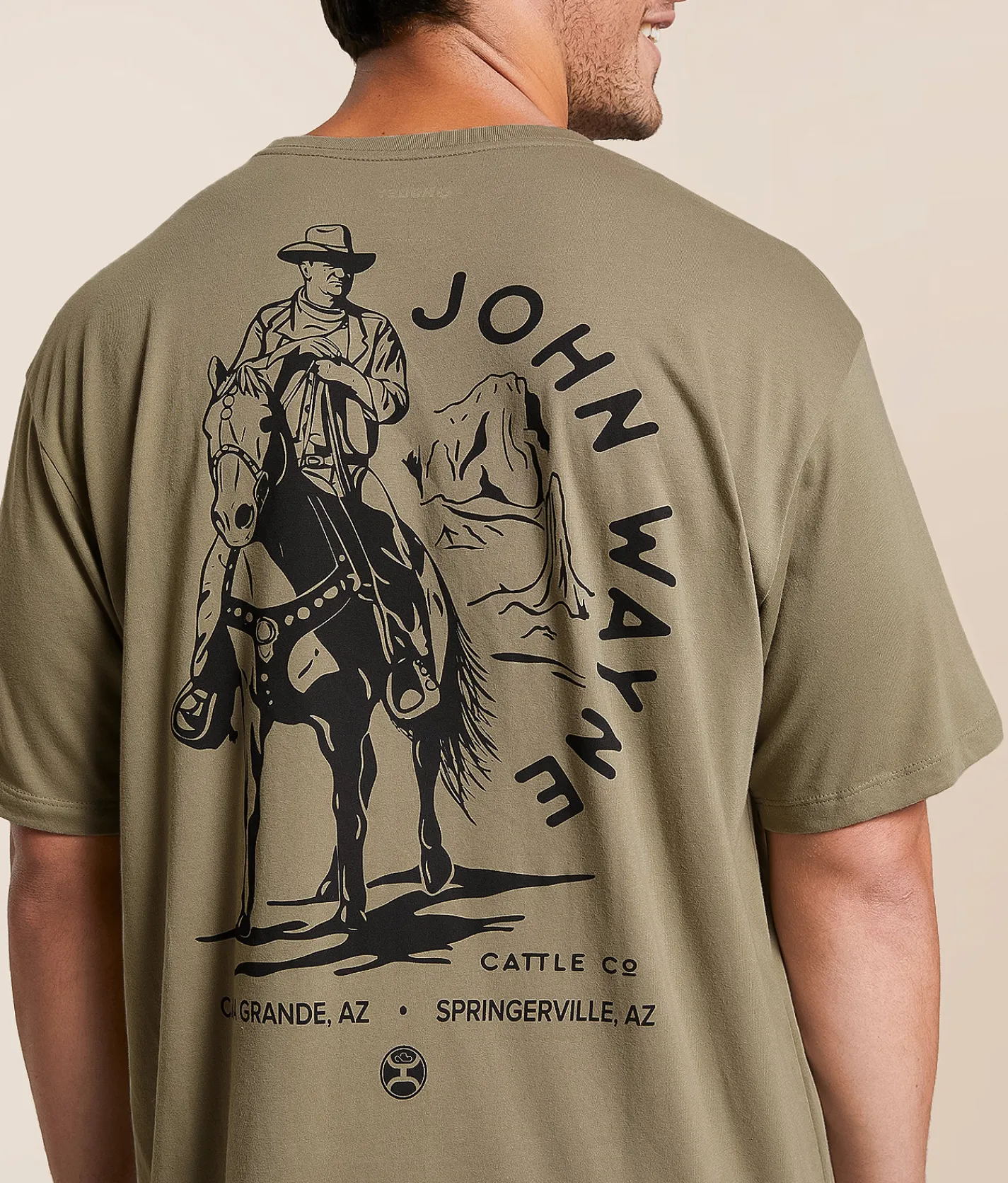 Hooey John Wayne T-Shirt Olive Best