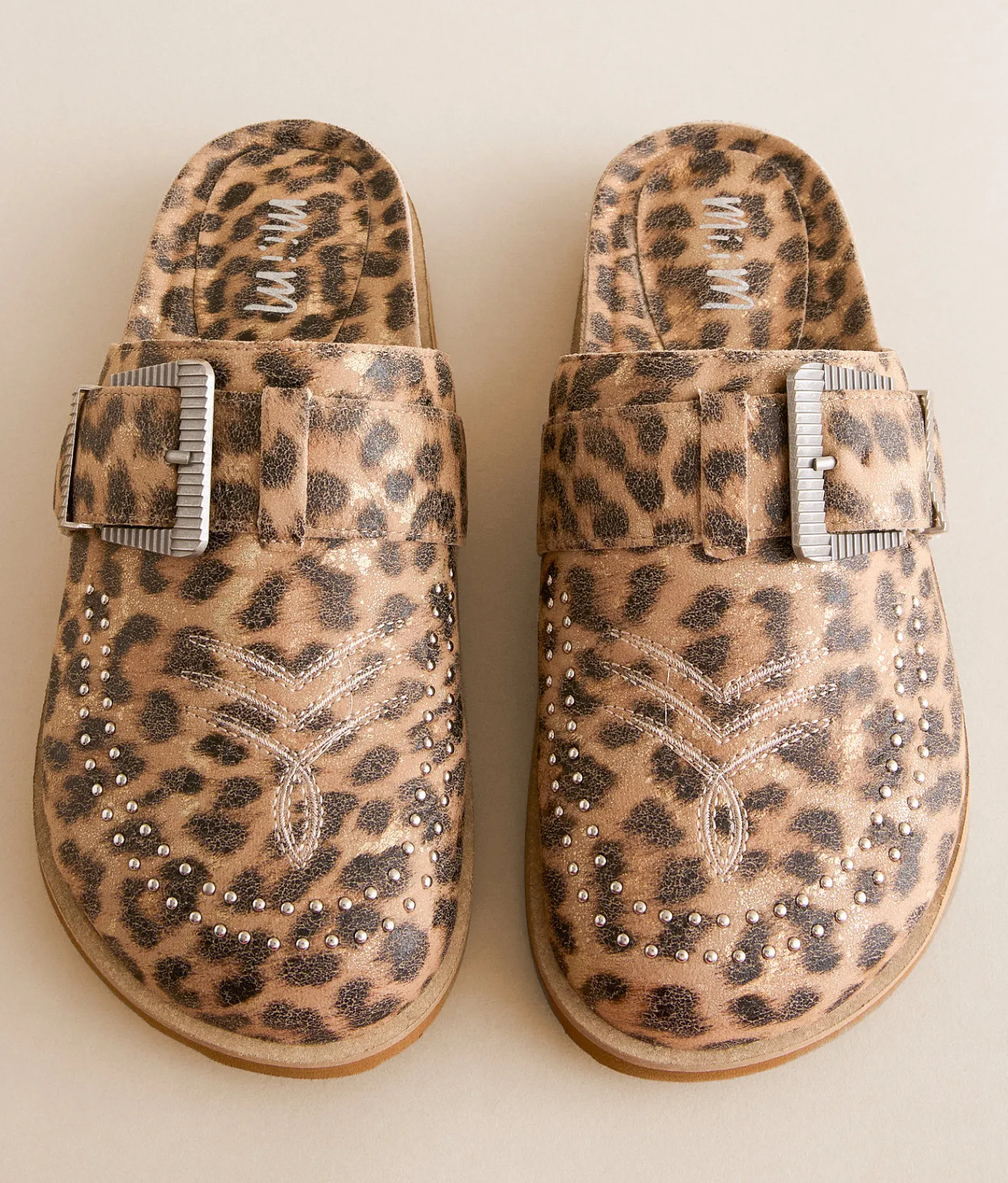 Shoes | Mi.iM Josephine Studded Clog Leopard