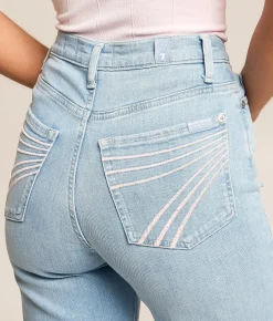 7 For All Mankind Jo Wide Leg Stretch Jean Indigo Bloom Outlet
