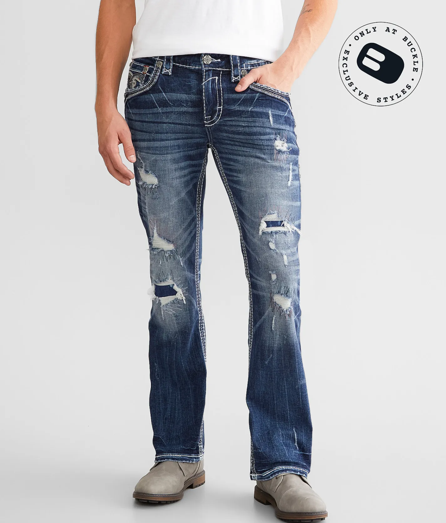 Rock Revival Jules Slim Boot Stretch Jean Jules SB202 Discount