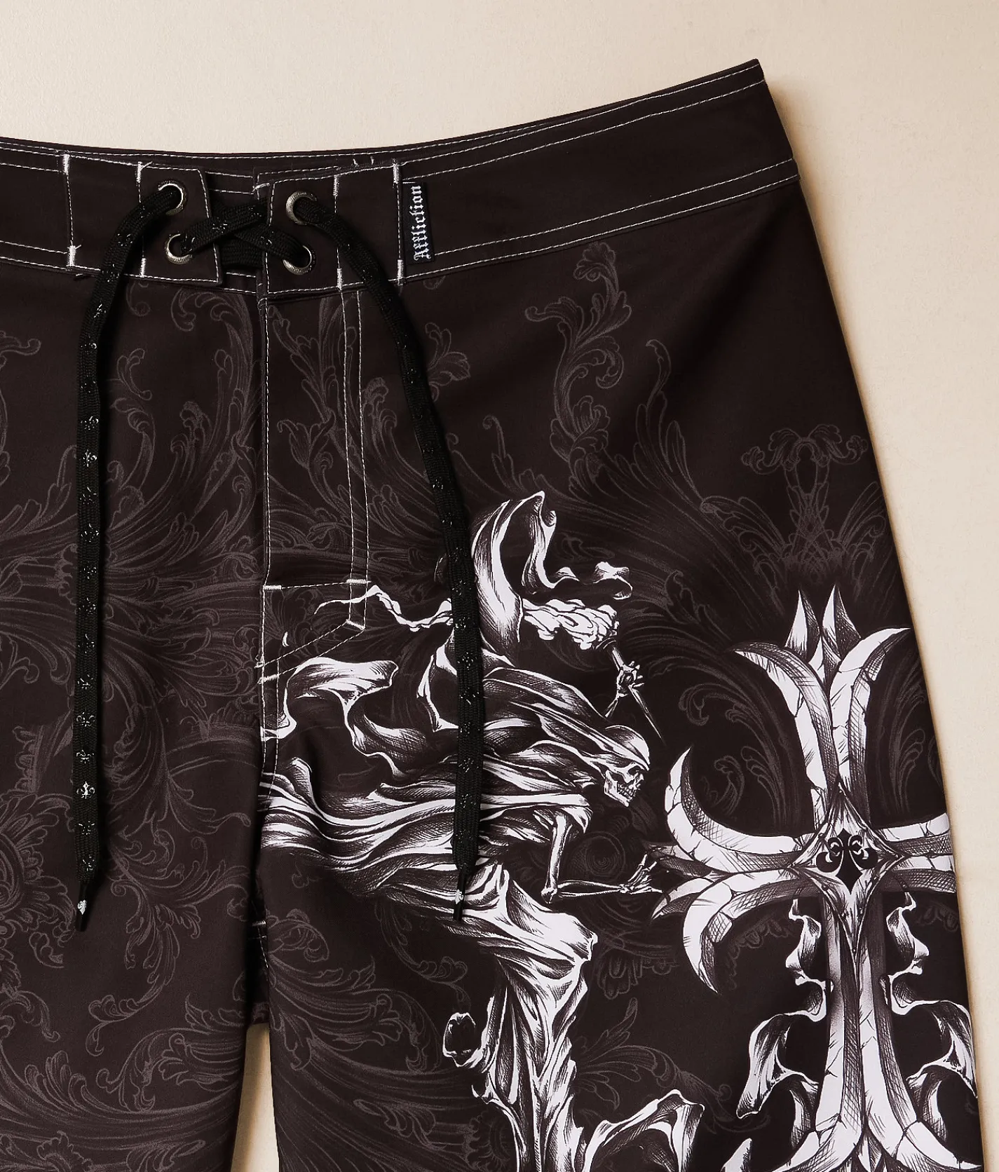 Bottoms | Affliction Jump Stretch Boardshort Black
