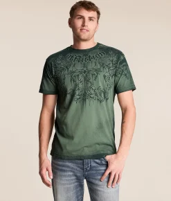Graphic T-Shirts | Affliction Jump T-Shirt Lily Pad