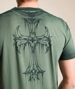 Graphic T-Shirts | Affliction Jump T-Shirt Lily Pad